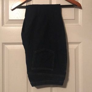 Jeggings. Blue denim. Large.